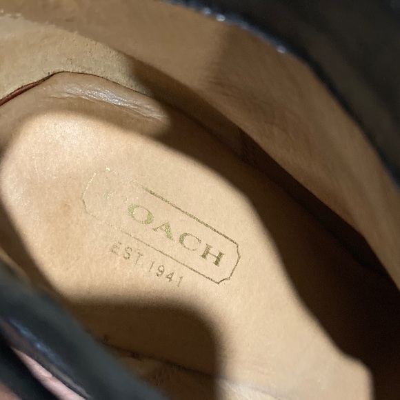 Coach Ursa Black Leather Ankle Boots - Picture 9 of 9